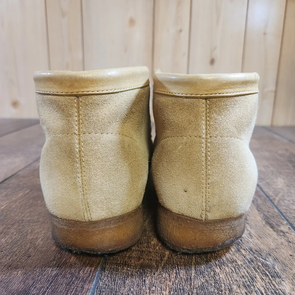Clarks Men's Size 10.5 Original Wallabee Maple Suede Leather Weaver Boot Vintage